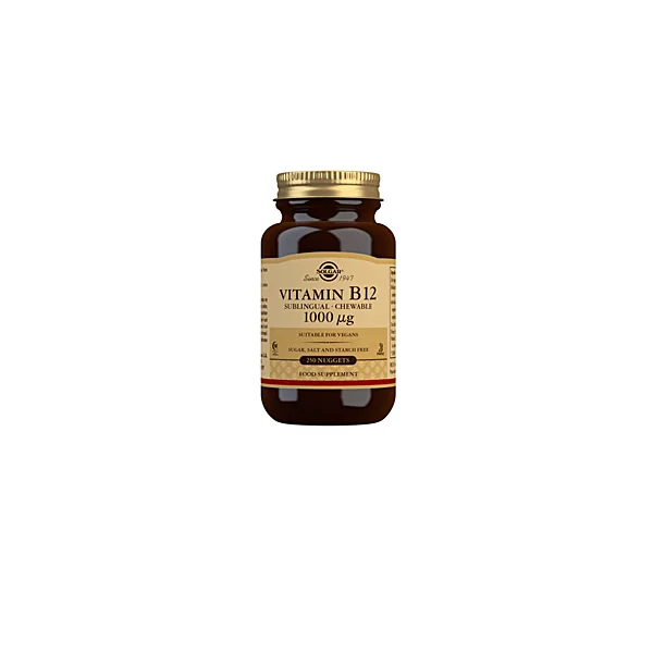 VITAMINE B12 1000mcg.(CYANOCOBALAMINE) capsules à croquer