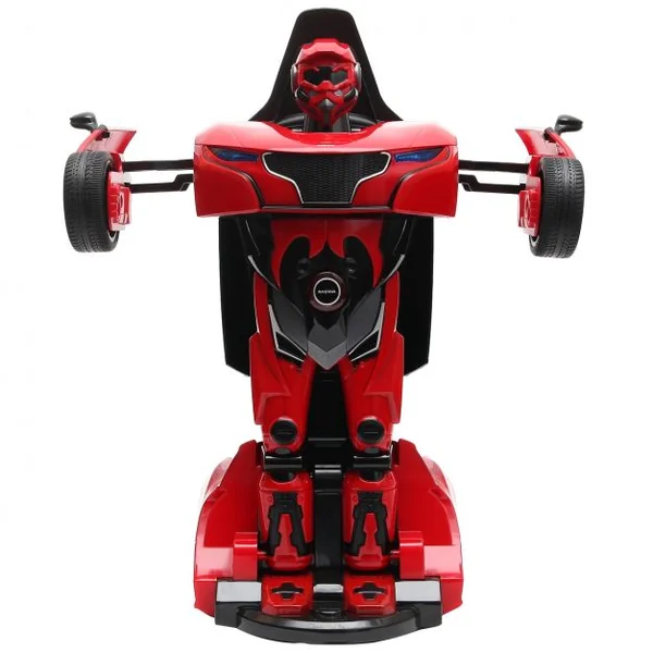 Voiture transformable en robot 2 en 1 pour enfants, Télécommandé, Rechargeable, Radio Commandé, +8 ans, Rouge