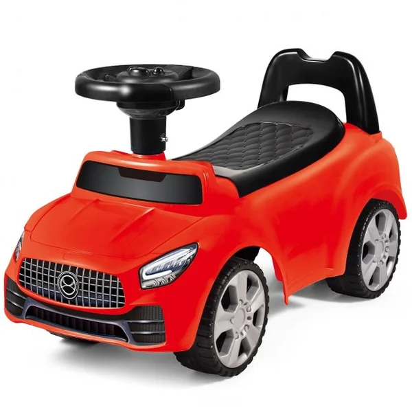 Voiture à Pousser Porteur Voiture avec Musique et Klaxon pour Bébé de 19 à 36 Mois Rouge