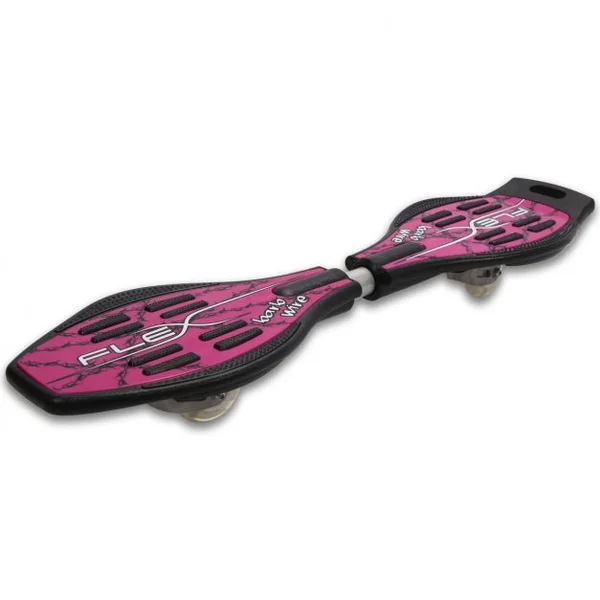 Waveboard Planche à Roulettes pour Enfants 2 Roues Colorées Sac de Transport Capacité 70kg, 86x23x11,5cm, Bleu