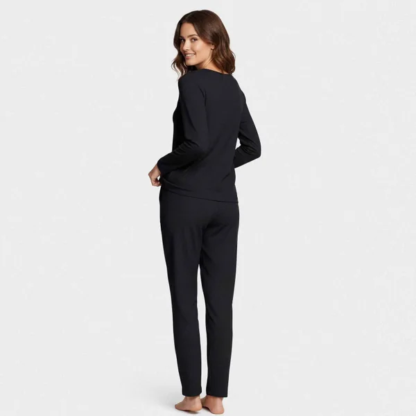 Women's long-sleeve lyocell (TENCEL™) pyjama, breathable