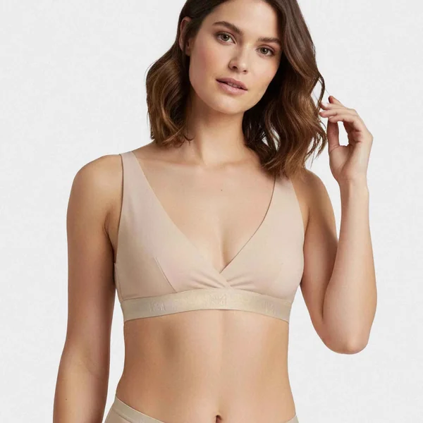 Women's lyocell wirefree triangle bra second skin