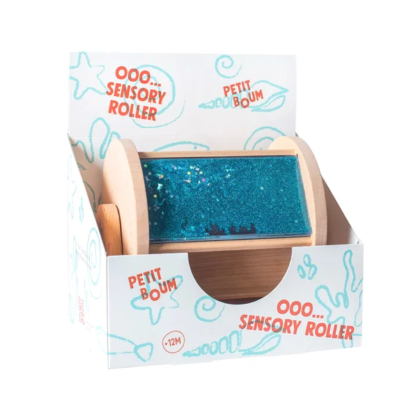 Wooden sensory wheel for baby