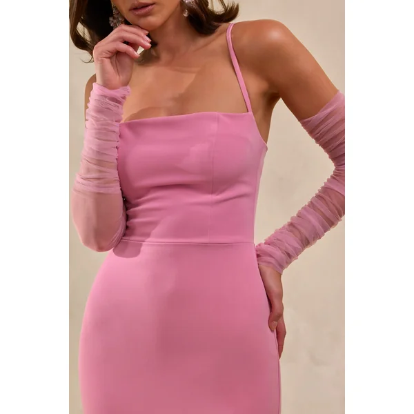 Zavira | Manches longues en mesh rose