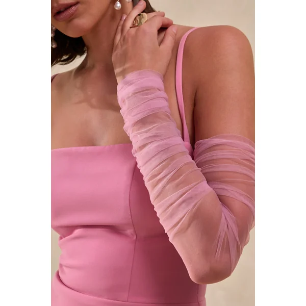 Zavira | Manches longues en mesh rose